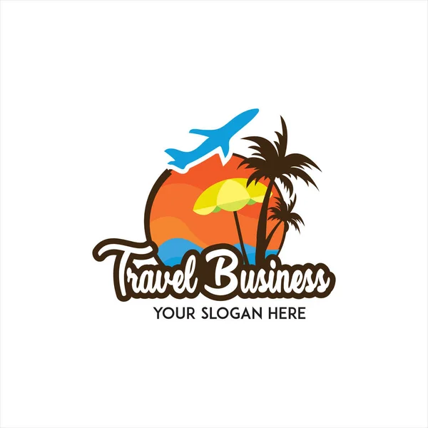 Travel Tour Logo Design Template Use Travel Agency — Stock Vector