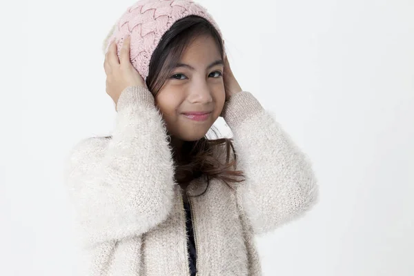 Seorang Gadis Muda Dengan Rok Batik — Stok Foto