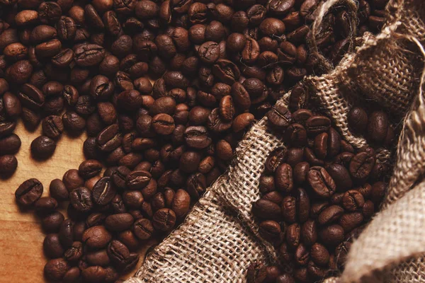 Granos de café negro — Foto de Stock