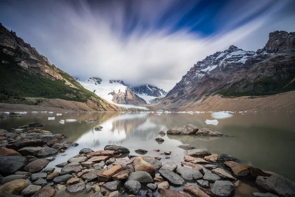 Cerro Torre peak Stockfoto