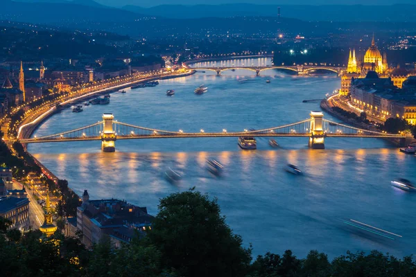 Rio Danúbio em Budapeste — Fotografia de Stock