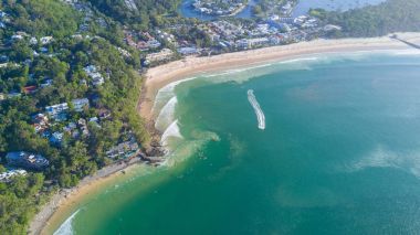 Beach Noosa çevresinde hava atış