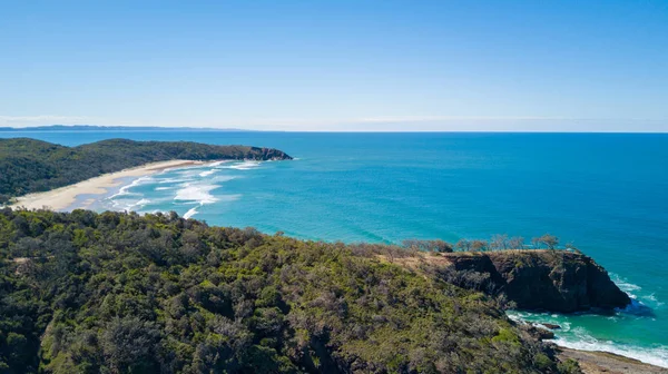 Aerial shot of beach around Noosa — Stock Photo, Image