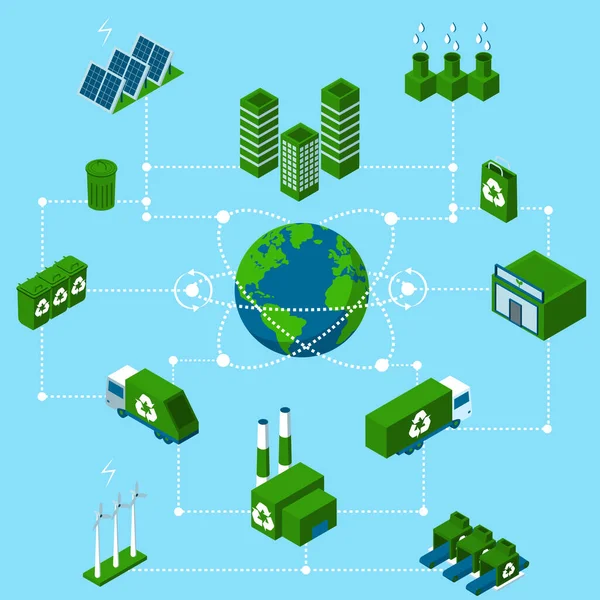 Innovatieve groene technologieën — Stockvector