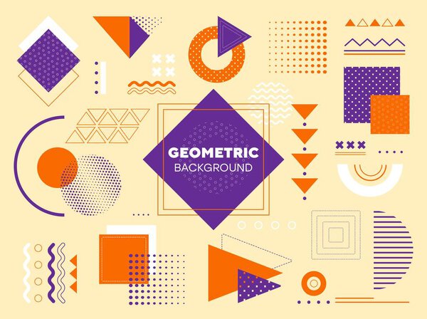 Modern geometric background
