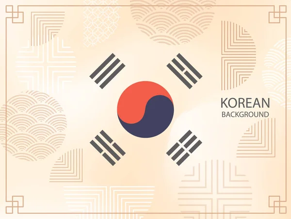 Korean background. Vector design — 스톡 벡터