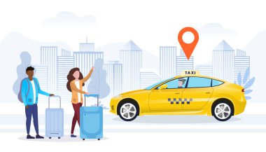 Taksi siparişi ya da selamlama uygulaması ve konum işaretleyiciName