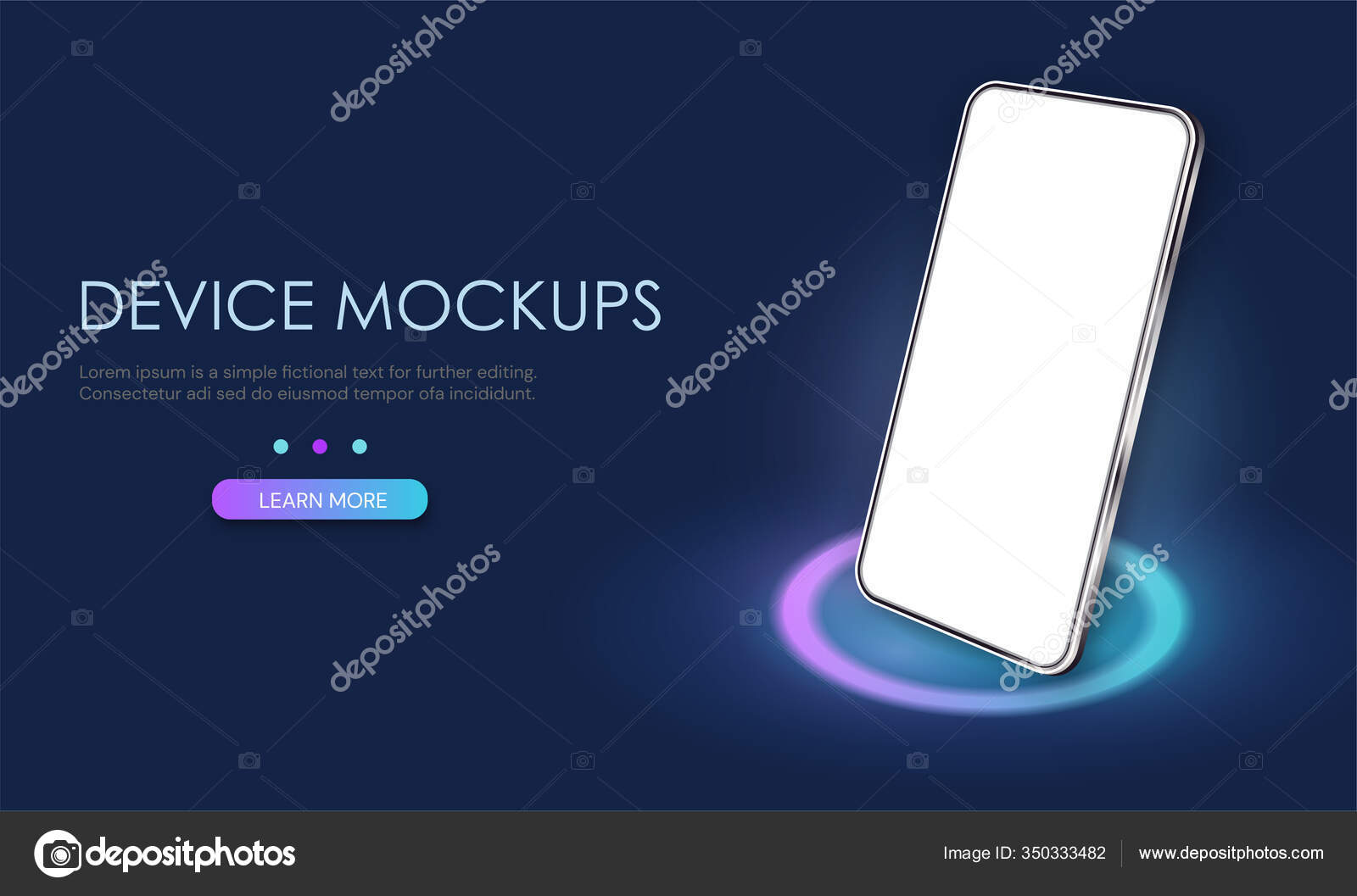 Download Web Template Digital Device Mockup Vector Image By C Mentalmind Vector Stock 350333482