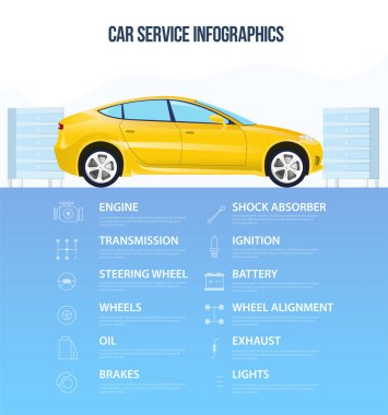 Infographic car service worksheet