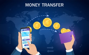 Dijital cüzdandan cüzdana para transferi