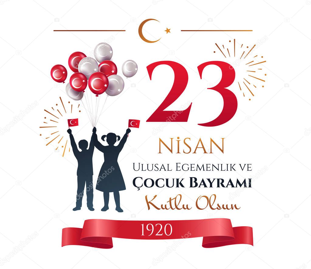 People celebrating 23 Nisan in Turkey