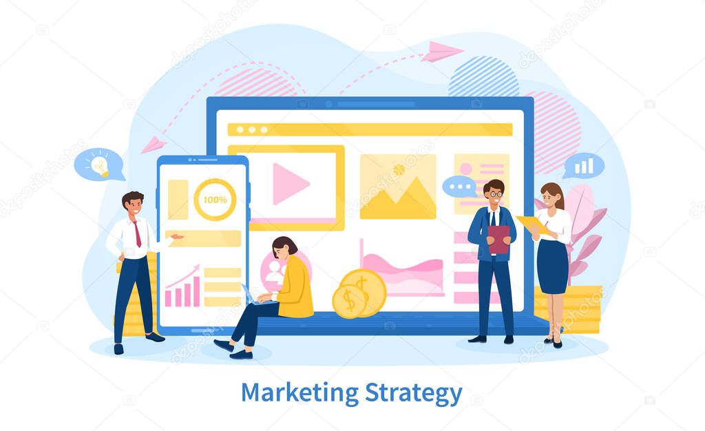 Business Marketing Strategy concept