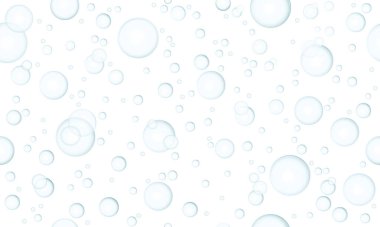 Mavi baloncukların arka plan şablonunu tekrarla