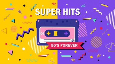 90 'lar Sonsuza Kadar Müzik Posteri Tasarımı