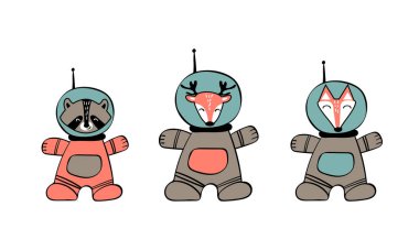 Uzayda sevimli hayvanlarla dolu.