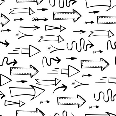 Okları sağ tarafı gösteren pürüzsüz desenler.