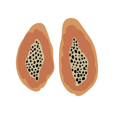 Çiğ papaya yarısı.