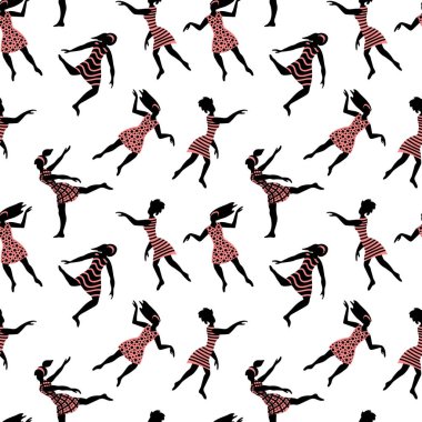 Dans eden kadınlarda kusursuz desen