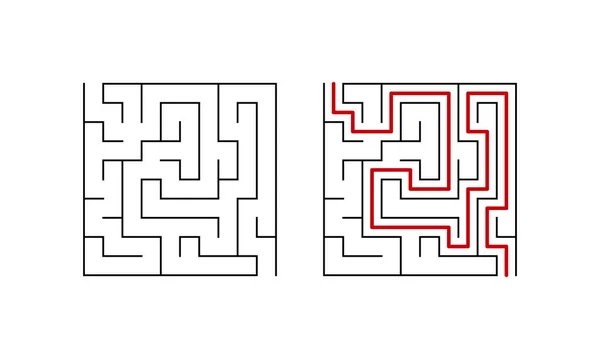 Labirinto labirinto para bebê — Vetor de Stock