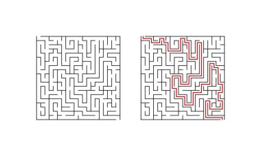 Çocuklar için labirent oyunu