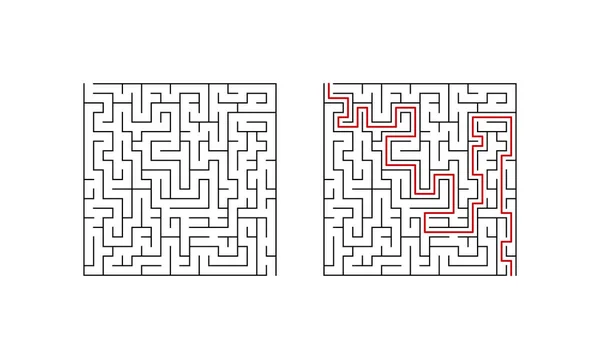 Labirinto labirinto jogo — Vetor de Stock