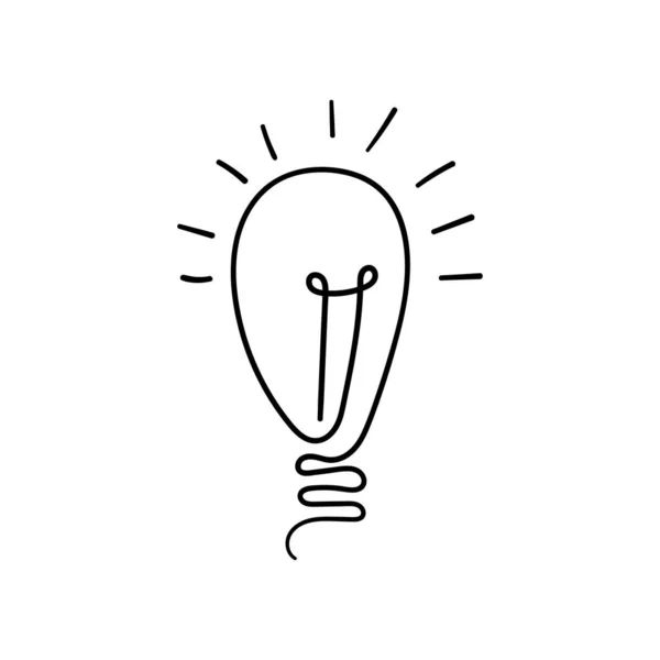 Entwurf eines Piktogramms für Glühbirnen — Stockvektor
