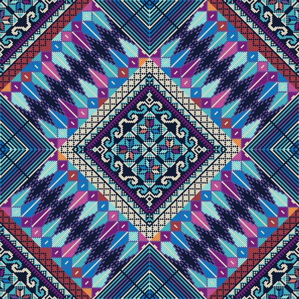 Palestinian embroidery pattern 210 — 스톡 벡터