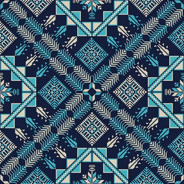Palestinian embroidery pattern 215 — 스톡 벡터