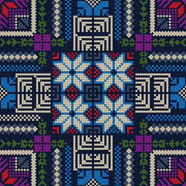 Palestinian embroidery pattern 229 — 스톡 벡터