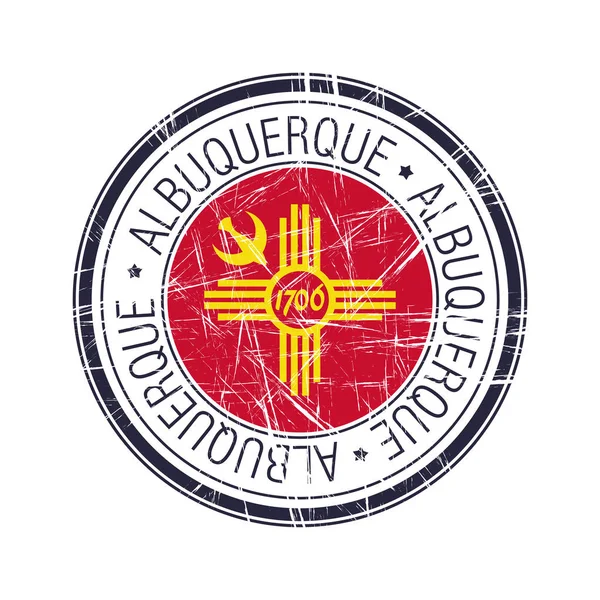 Timbre vectoriel de la Ville d'Albuquerque, Nouveau-Mexique — Image vectorielle
