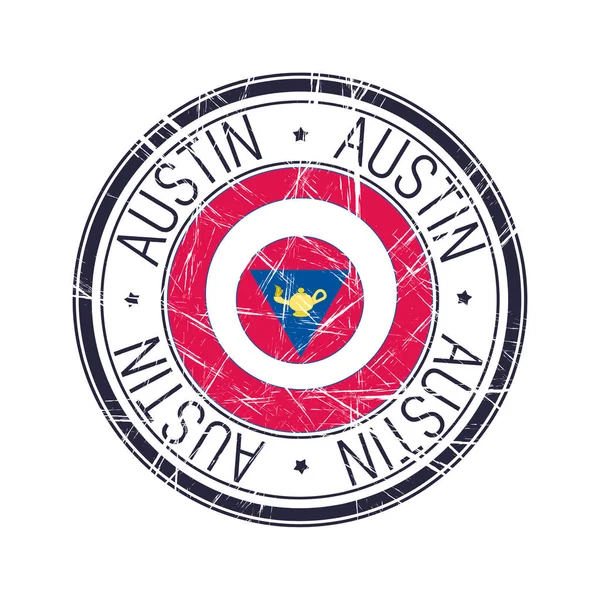 Ciudad de Austin, Texas sello vectorial — Vector de stock