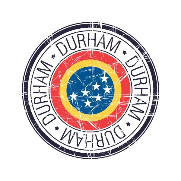Ciudad de Durham, Carolina del Norte sello vectorial — Vector de stock