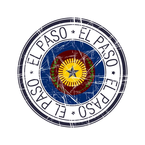 Cité d'El Paso, Texas timbre vectoriel — Image vectorielle