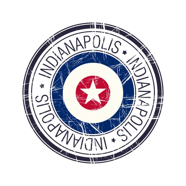 City of Indianapolis, Indiana vector stamp — стоковий вектор