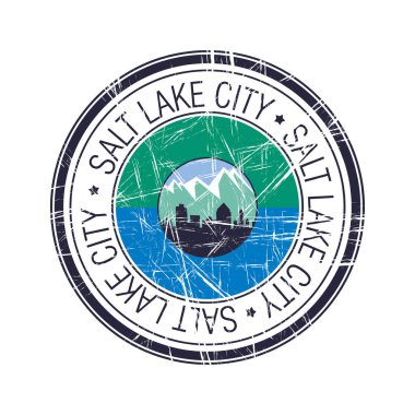 Salt Lake Şehri, Utah vektör damgası