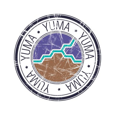 Yuma şehri, Arizona vektör damgası