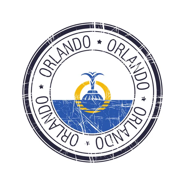 Město Orlando, Floridské vektorové razítko — Stockový vektor