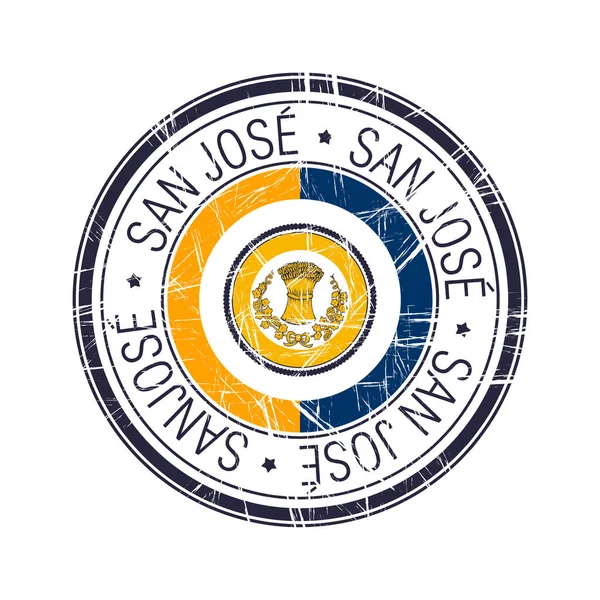 City of San Jose, California vector stamp — 스톡 벡터