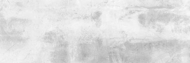 Beton duvar tabanı Yüksek Çözünürlük Beyaz ve Gri Panorama Tam çerçeve Soyut doku arkaplanı.