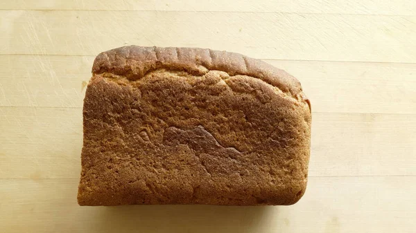 Half Loaf Rye Black Bread — Stock Photo, Image