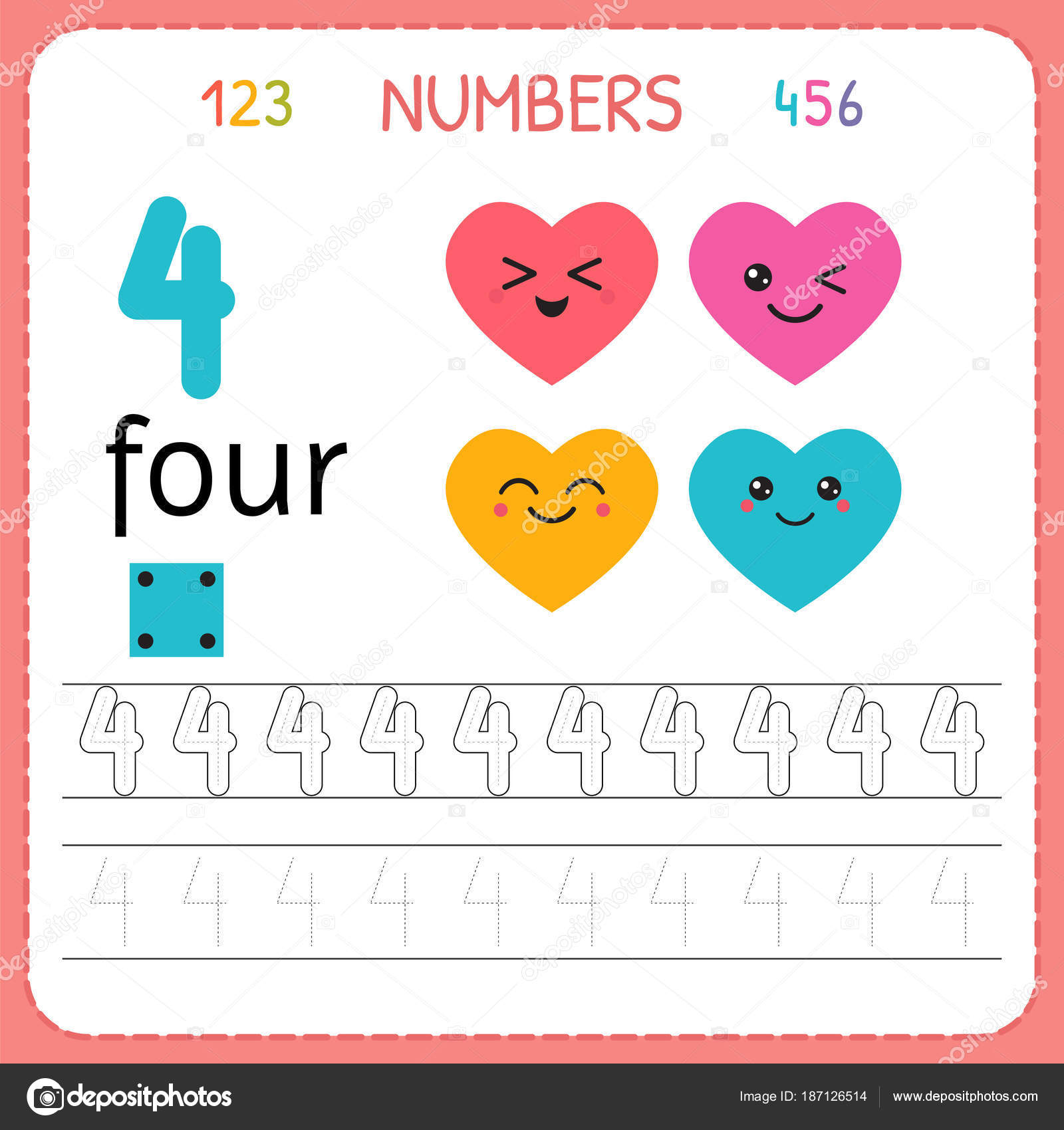 numbers-tracing-worksheet-for-preschool-and-kindergarten-writing-number-four-exercises-for