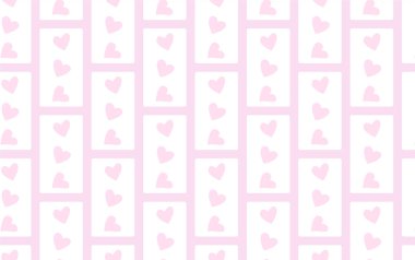 Renkli kalpli pembe, pürüzsüz pastel dokular. Kartpostallar, afişler, posterler, web siteleri için tatlı bir aşk dokusu. Sevgililer Günü konusu