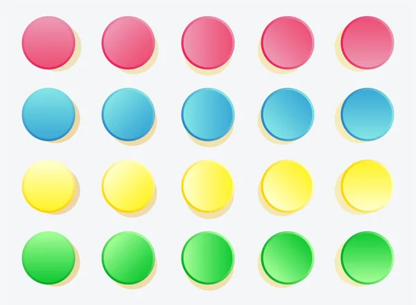 Beyaz zemin üzerinde vektör eğlenceli twister oyun desenli daireler