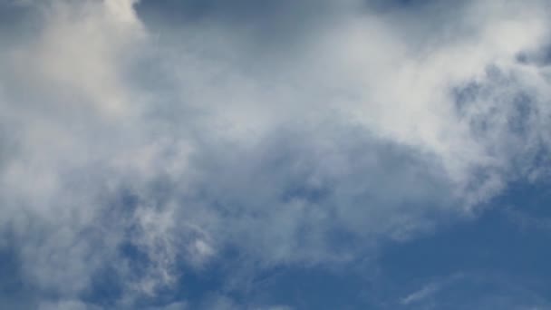 Drammatico Cielo Nuvole Vista Nuvoloso Sfondo Tramonto Alto Scenico Stratificato — Video Stock