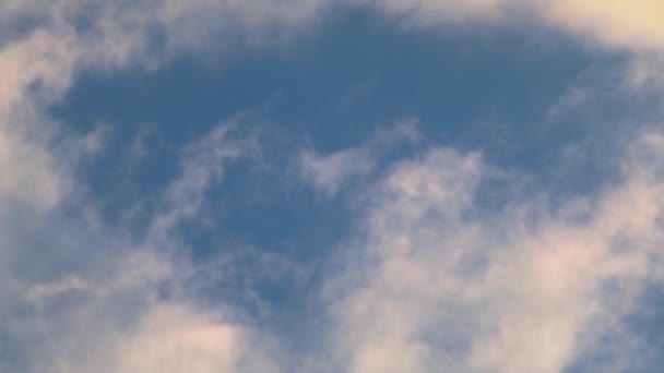 Dramáticas Nubes Del Cielo Ven Fondo Del Paisaje Nublado Puesta — Vídeos de Stock