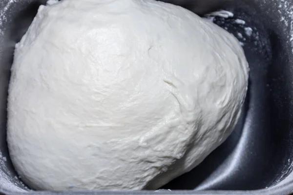 Massa Pão Dispensador Máquina Pão Apenas Misturado Pronto Para Subir — Fotografia de Stock