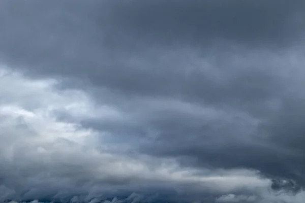 Awan Langit Dramatis Melihat Latar Belakang Tekstur Epos Utara Abu — Stok Foto
