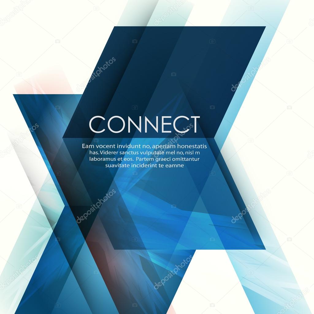 Abstract business background with technology lines. Template brochure design. Geometry modern