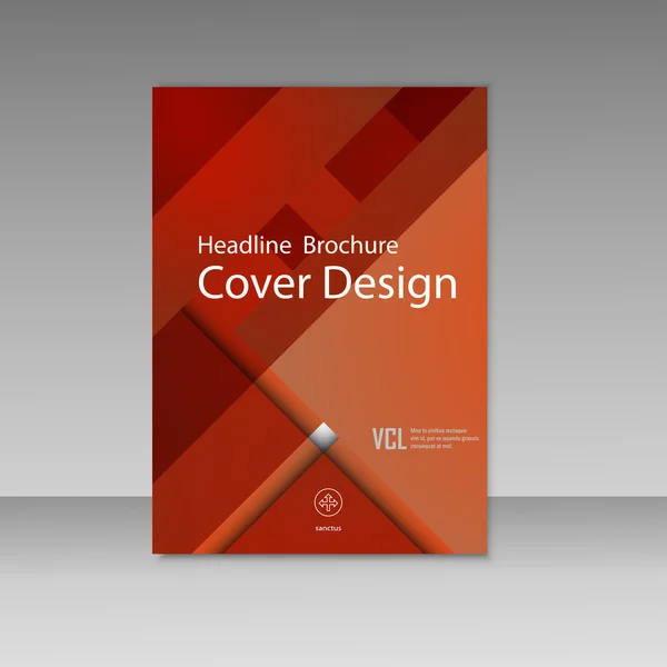 Vektor-Geschäftsbericht quadratische und geometrische Gestaltung des Covers. Layout der Geschäftsbroschüre, Coverdesign, Geschäftsbericht, Magazin oder Flyer — Stockvektor