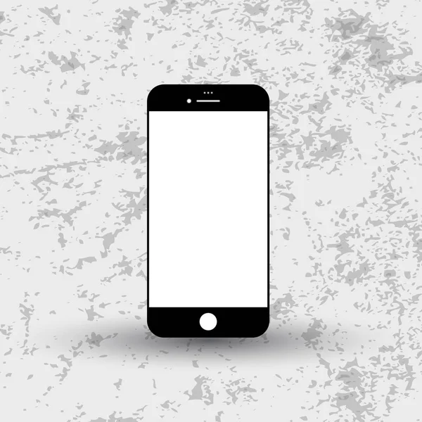 Moderna enkla platta telefon ikon — Stock vektor